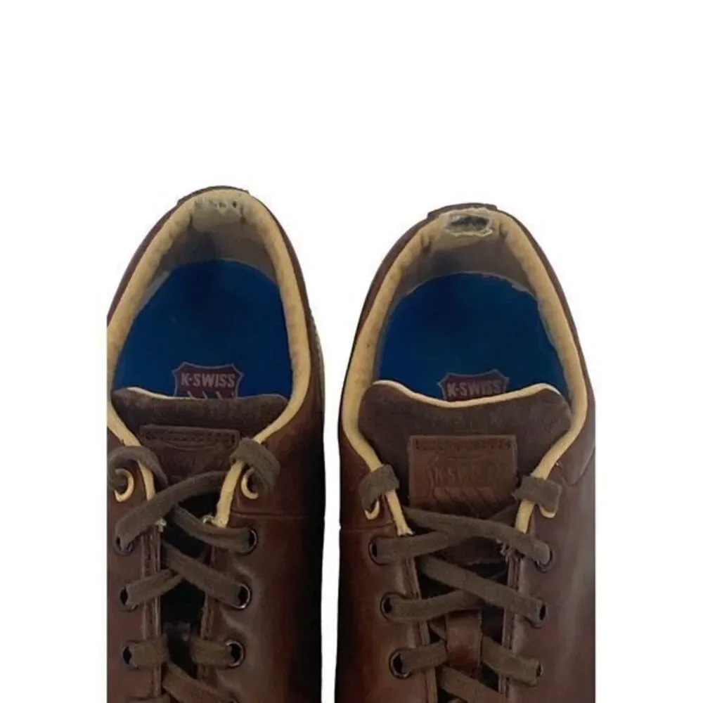 K-Swiss Clean Classic Low 02874289 Sneaker Brown Leather Mens  US 9 / EUR 42‎